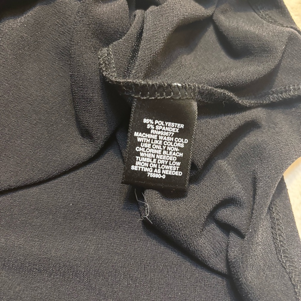 BOLD elements Top Large Black Draped Short Sleeve… - image 11